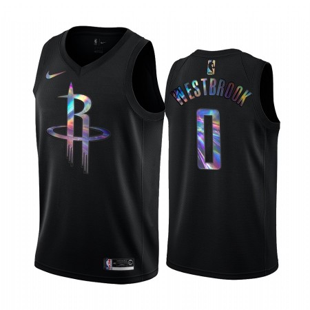 Canotte Uomo Houston Rockets Russell Westbrook 0 Iridescent HWC Collection Swingman